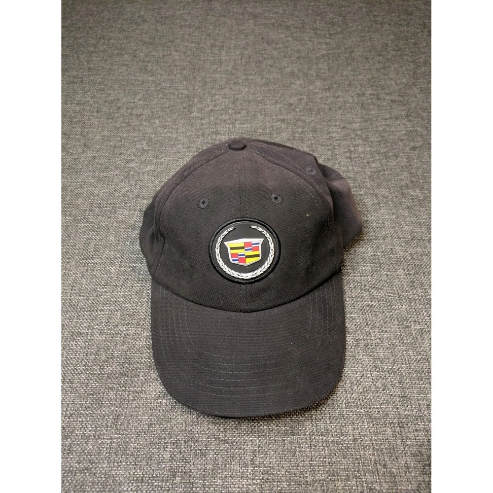 Cadillac Car Brand Logo Hat Black Strap Back Adjustable Escalade , CTS , EXT Cap